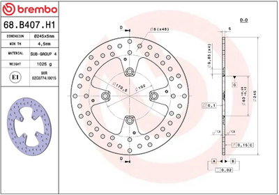 BRAKE DISC FIX RR