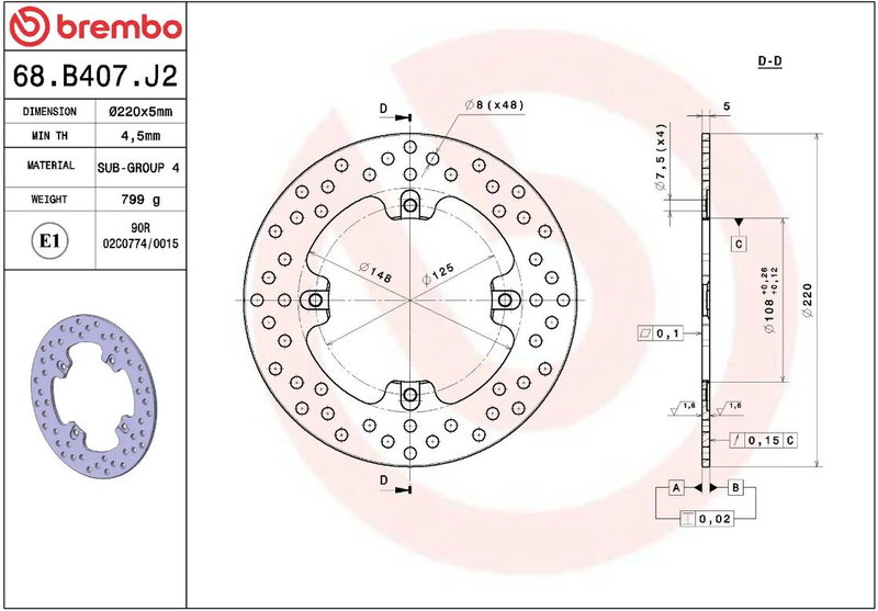 BRAKE DISC FIX RR