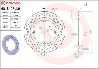 BRAKE DISC FIX RR
