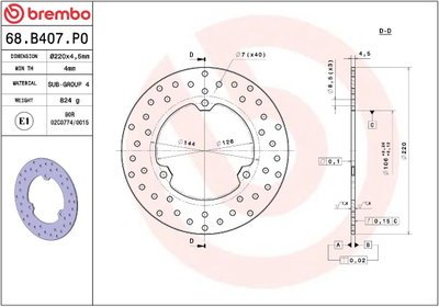 BRAKE DISC FIX RR