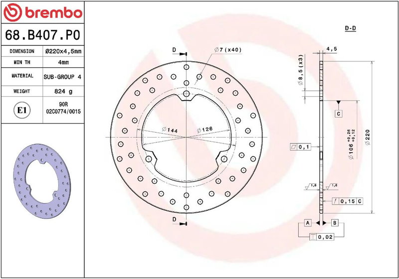 BRAKE DISC FIX RR