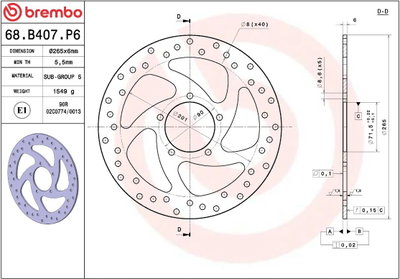 BRAKE DISC FIX RR