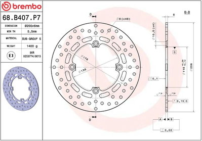 BRAKE DISC FIX RR