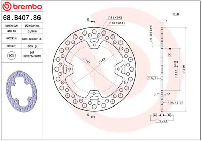 BRAKE DISC FIX RR