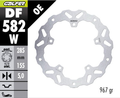 BRAKE DISC WAVE FIXED FR