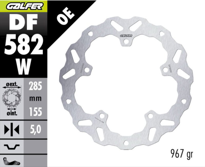BRAKE DISC WAVE FIXED FR