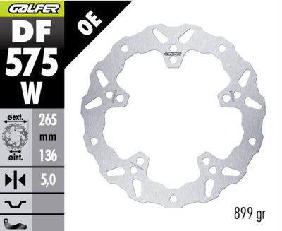 BRAKE DISC WAVE FIXED RR
