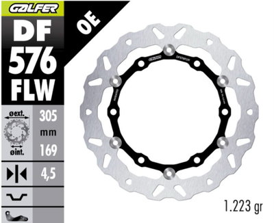 BRAKE DISC FLOAT WAVE FR