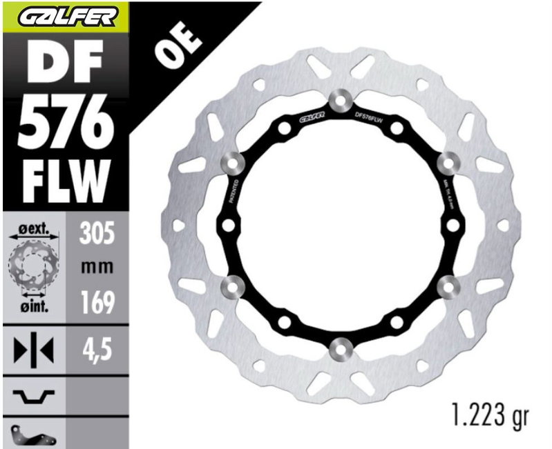 BRAKE DISC FLOAT WAVE FR
