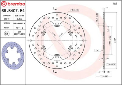 BRAKE DISC FIX FR/RR