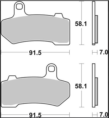 BRAKE PAD SA SINT FR/RR