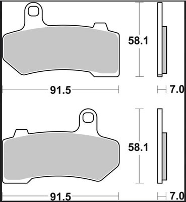 BRAKE PAD SP SINT FR/RR