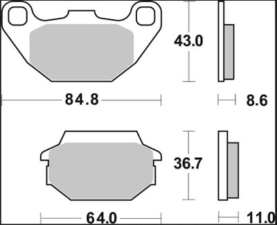 BRAKE PAD XS SINT FR/RR