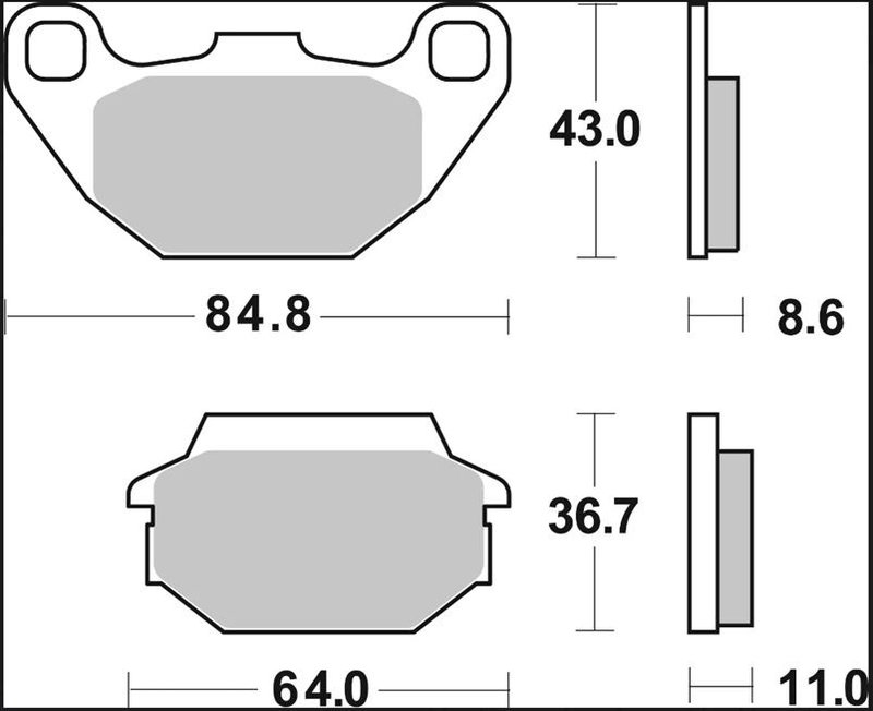 BRAKE PAD XS SINT FR/RR