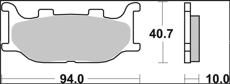 BRAKE PAD XS SINT FR