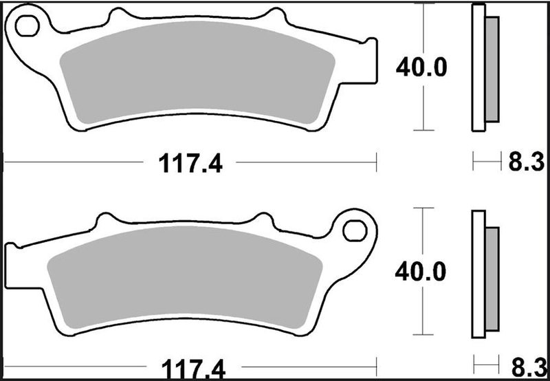 BRAKE PAD XS SINT FR