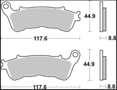 BRAKE PAD XS SINT FR