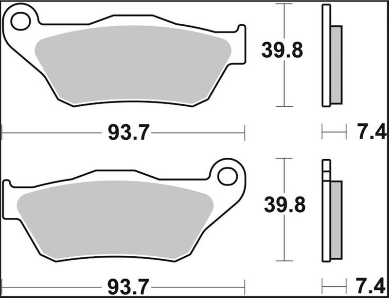 BRAKE PAD XS SINT FR