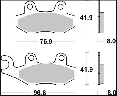 BRAKE PAD XS SINT FR/RR