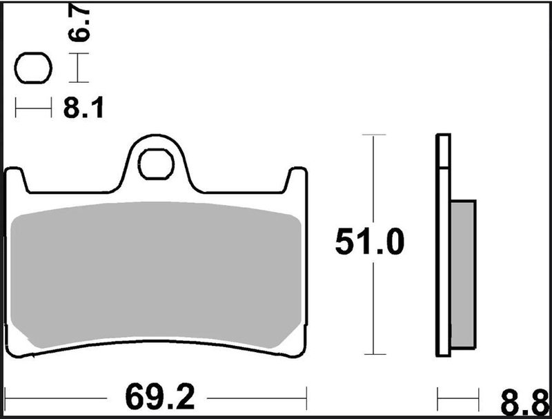 BRAKE PAD XS SINT FR