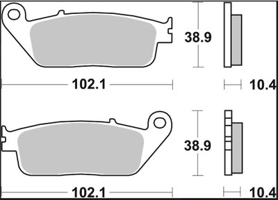 BRAKE PAD XS SINT FR