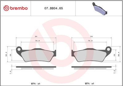 BRAKE PAD GE SINT FR/RR