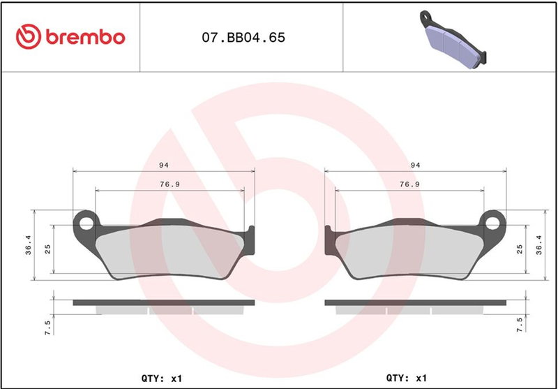 BRAKE PAD GE SINT FR/RR
