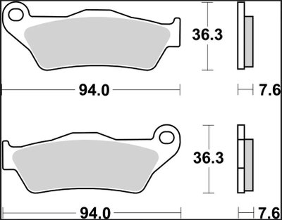 BRAKE PAD LA SINT FR/RR