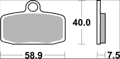 BRAKE PAD SX SINT FR