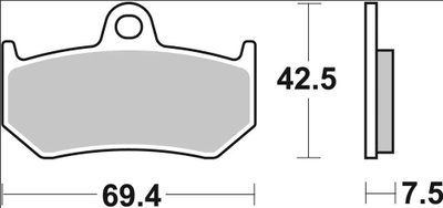 BRAKE PAD SP SINT RR