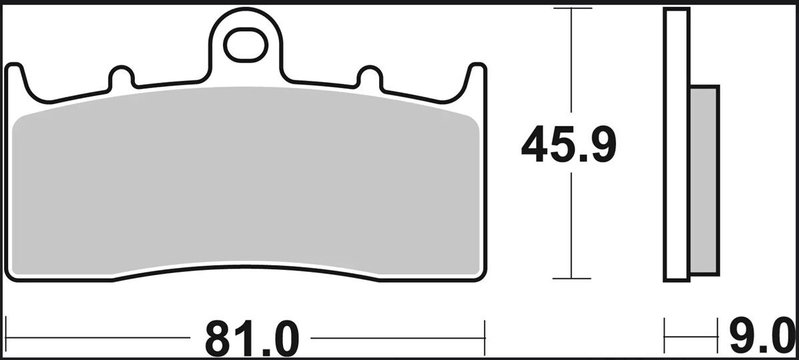 BRAKE PAD LA SINT FR
