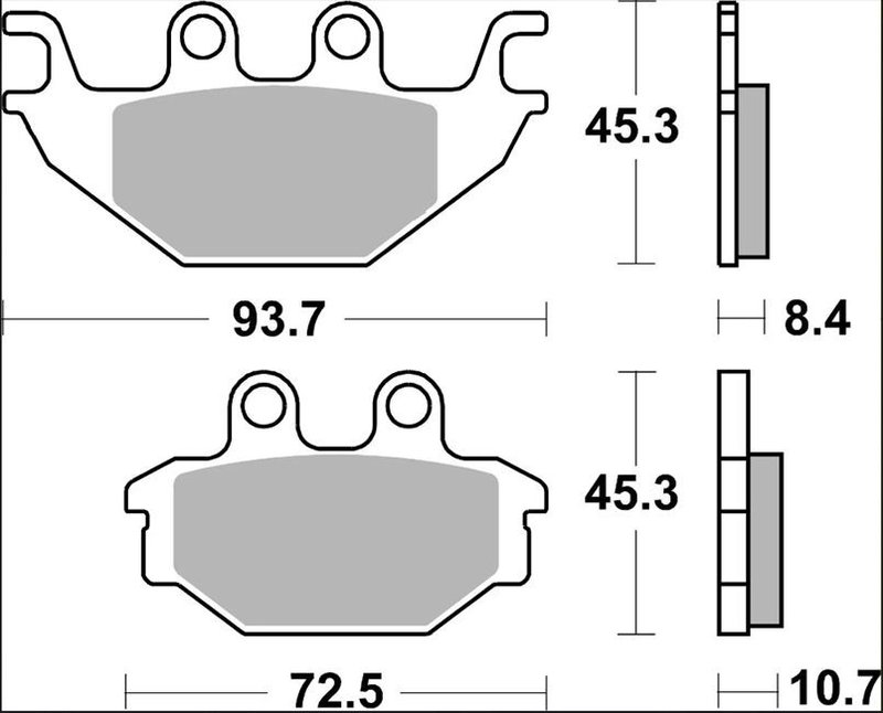 BRAKE PAD SP SINT RR