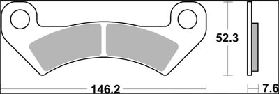 BRAKE PAD SD SINT FR