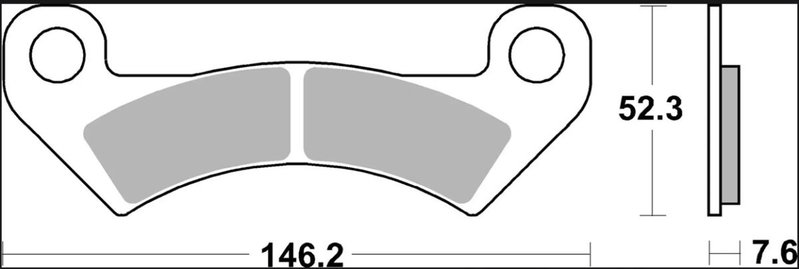 BRAKE PAD SD SINT FR