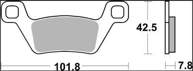 BRAKE PAD SD SINT FR