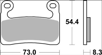 BRAKE PAD SR SINT FR