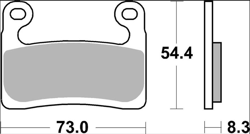 BRAKE PAD SR SINT FR
