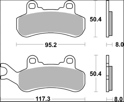 BRAKE PAD SX SINT FR/RR