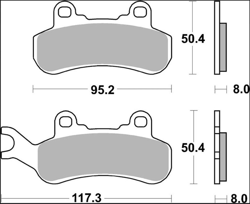 BRAKE PAD SX SINT FR/RR