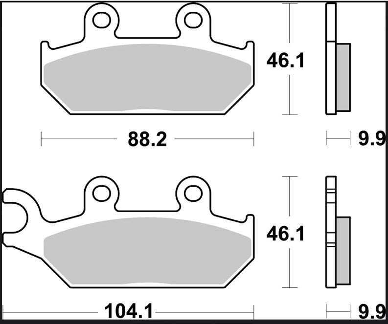 BRAKE PAD SD SINT FR