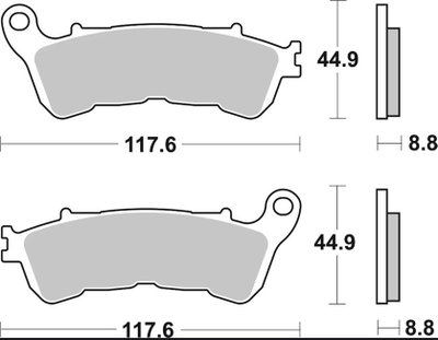 BRAKE PAD LA SINT FR/RR