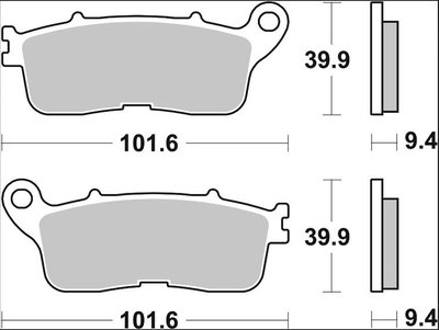 BRAKE PAD SP SINT RR