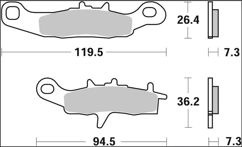 BRAKE PAD SX SINT FR