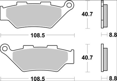 BRAKE PAD SA SINT FR