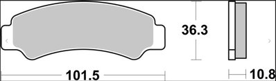 BRAKE PAD SD SINT FR