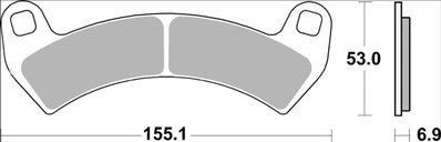 BRAKE PAD SX SINT FR