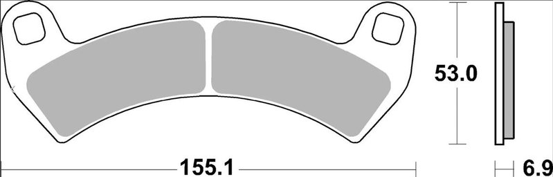 BRAKE PAD SX SINT FR