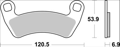 BRAKE PAD SD SINT RR