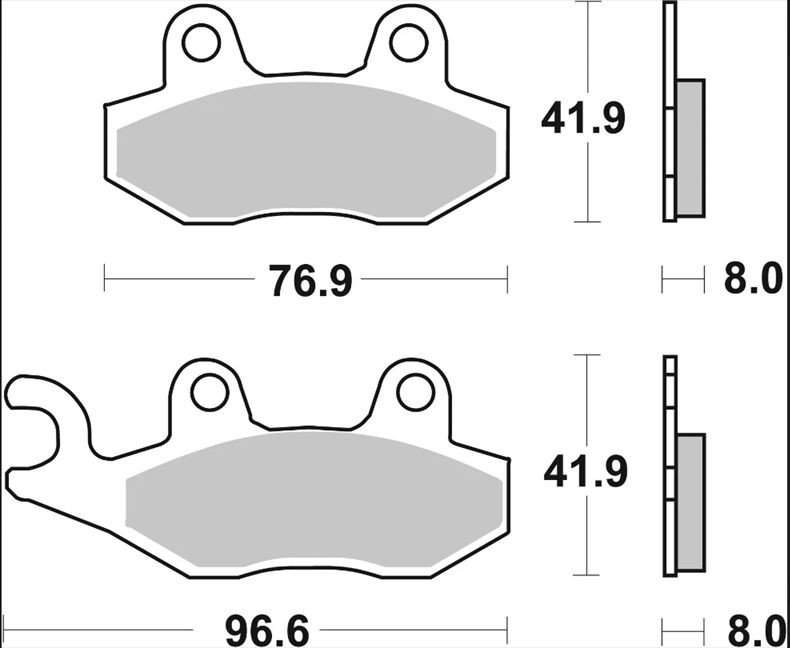BRAKE PAD SD SINT FR/RR