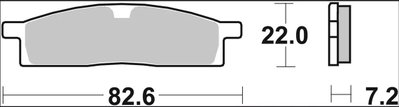 BRAKE PAD SX SINT FR